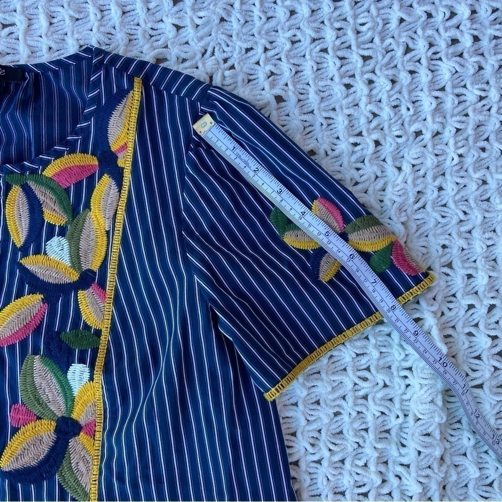 MADEWELL Women’s Blouse Sz S Cottage Core Floral Core Hyperfeminine Sustainable - Picture 7 of 10